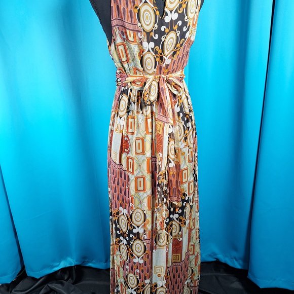 Nicole Long Dress Size 8 Print - Picture 3 of 3